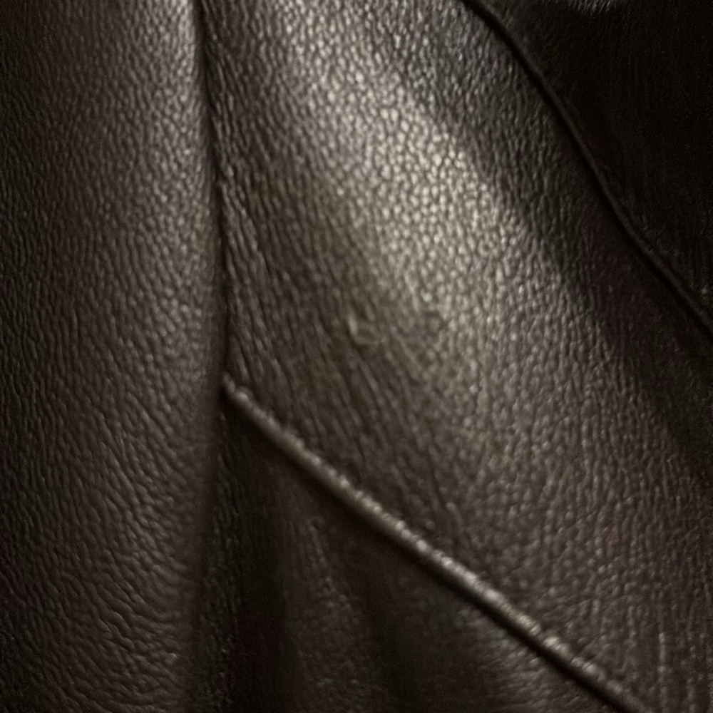 Pelle Studio Wilson medium chocolate brown leather jacket Medium - Picture 3 of 4